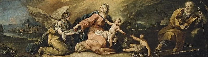 Riposo durante la fuga in Egitto
